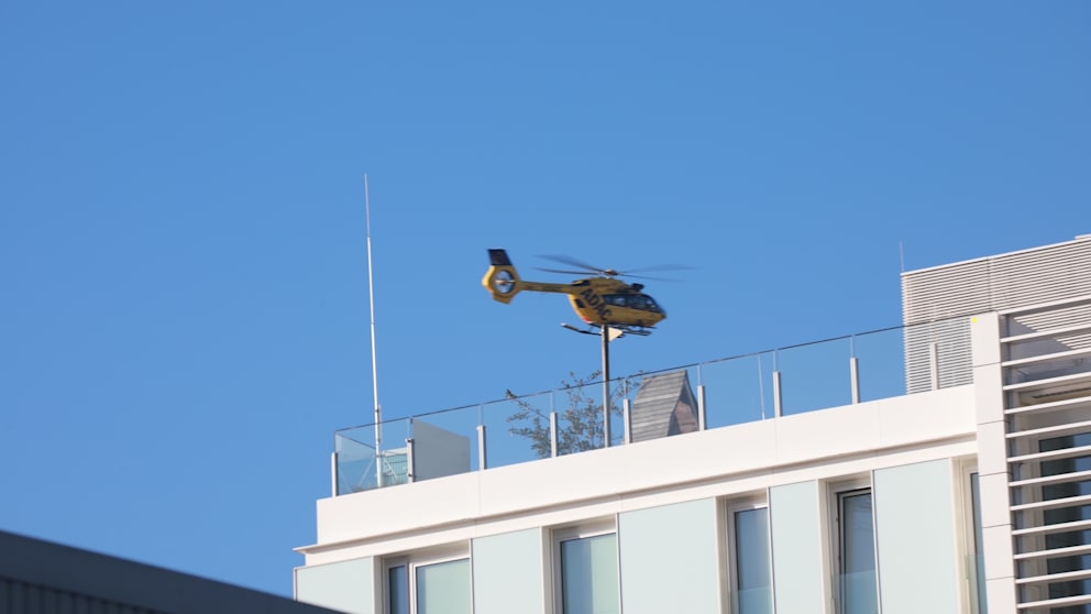 Auch ein Rettungshubschrauber war im EInsatz