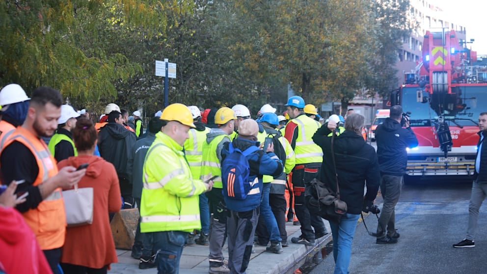 Nach dem Todes-Drama wurde die Riesen-Baustelle evakuiert